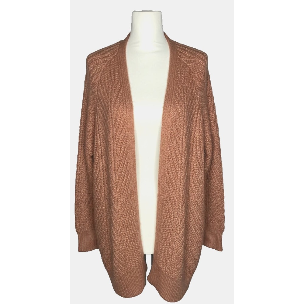 Universal Thread Women's Small Open Front Cardigan Sweater Dusty pink chunky